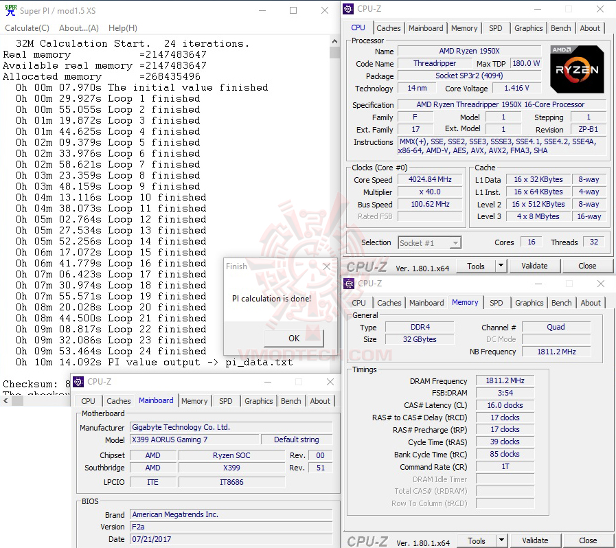s32 oc AMD Ryzen Threadripper 1950X Review 
