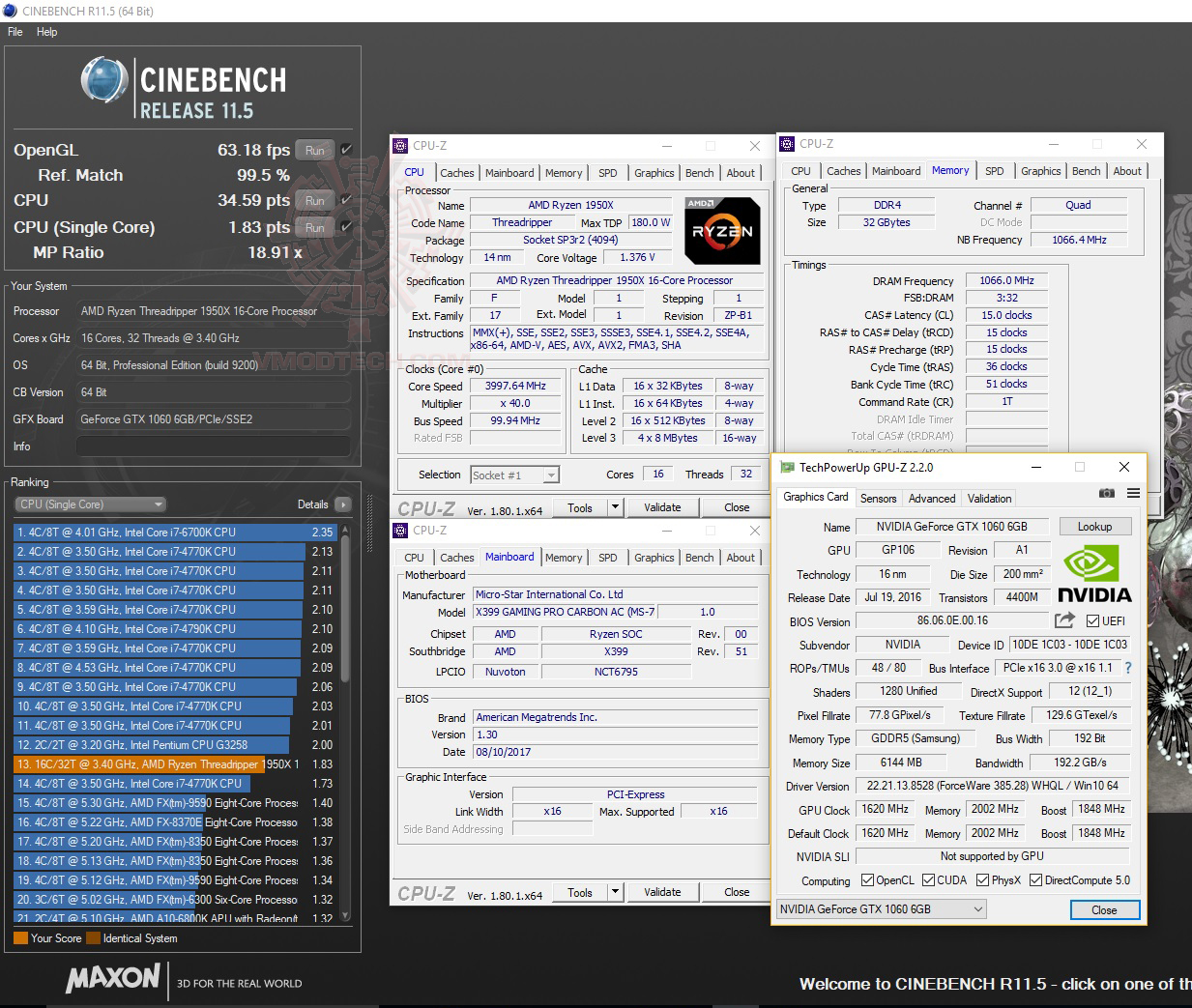 c11 c11 MSI X399 GAMING PRO CARBON AC REVIEW