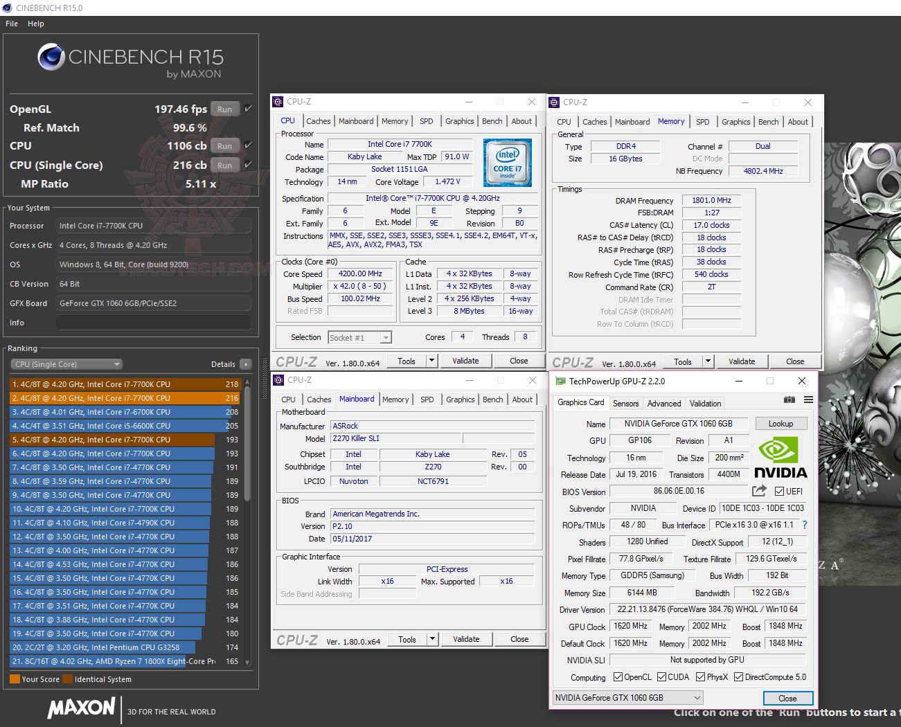 c15 ASRock Z270 Killer SLI Review