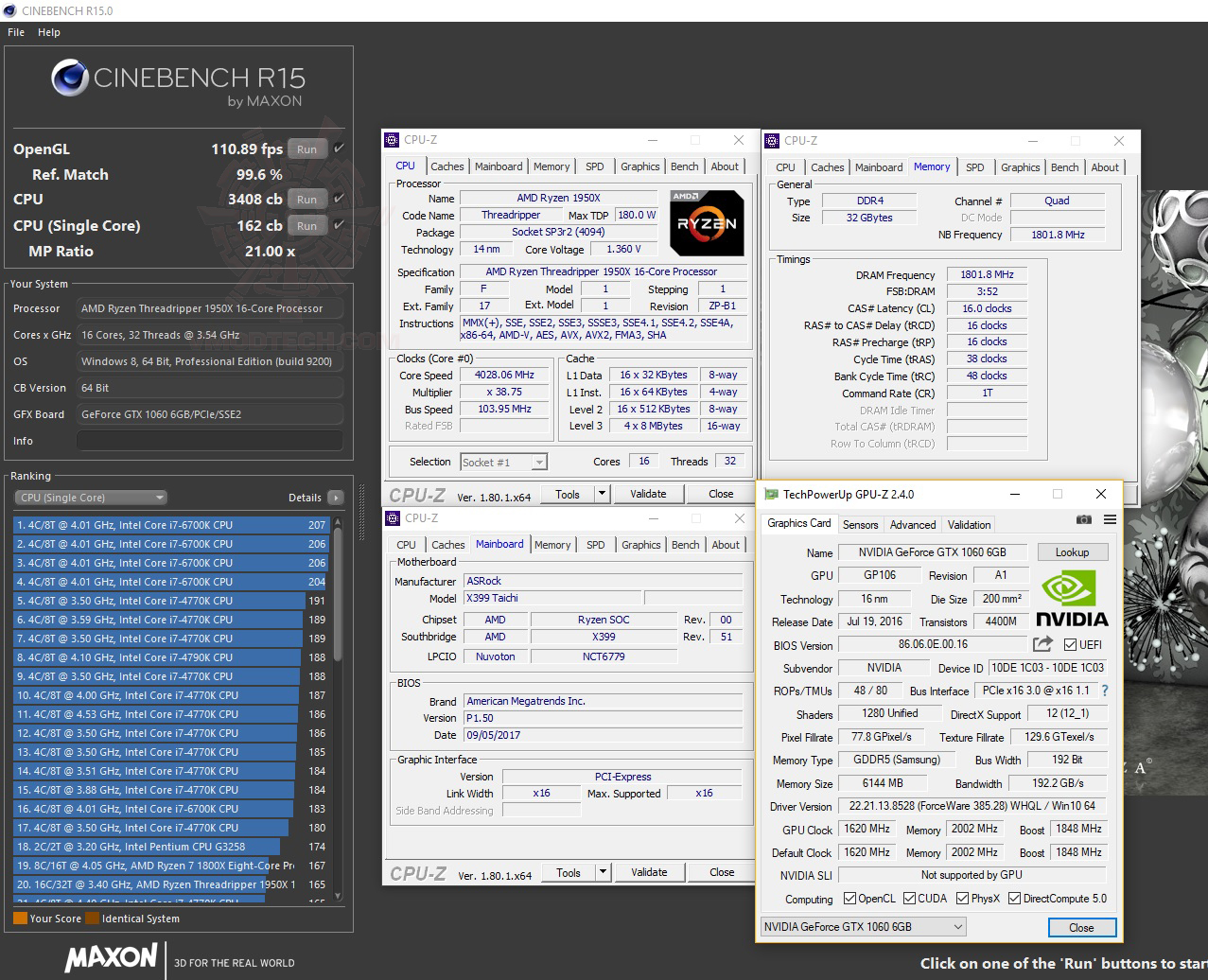 c15 ASRock X399 Taichi Review