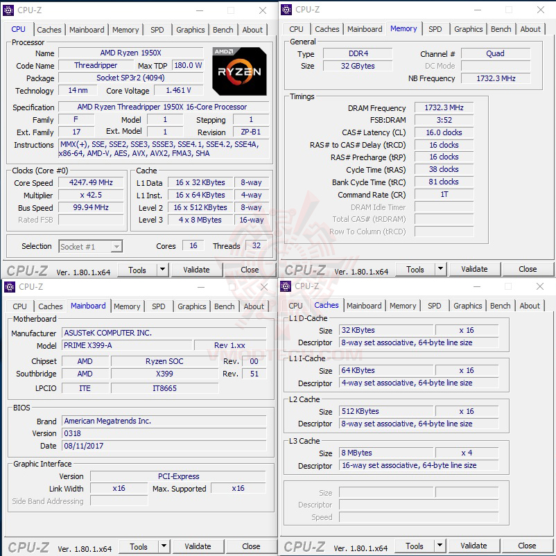 cpuid oc ASUS PRIME X399 A REVIEW