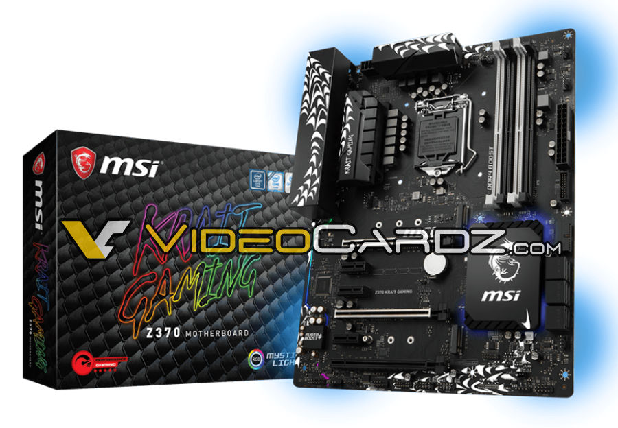 msi z370 krait แอบส่อง MSI Z370 KRAIT GAMING รุ่นใหม่ล่าสุดต้อนรับการมาของซีพียู Intel 8th Gen Coffee Lake 