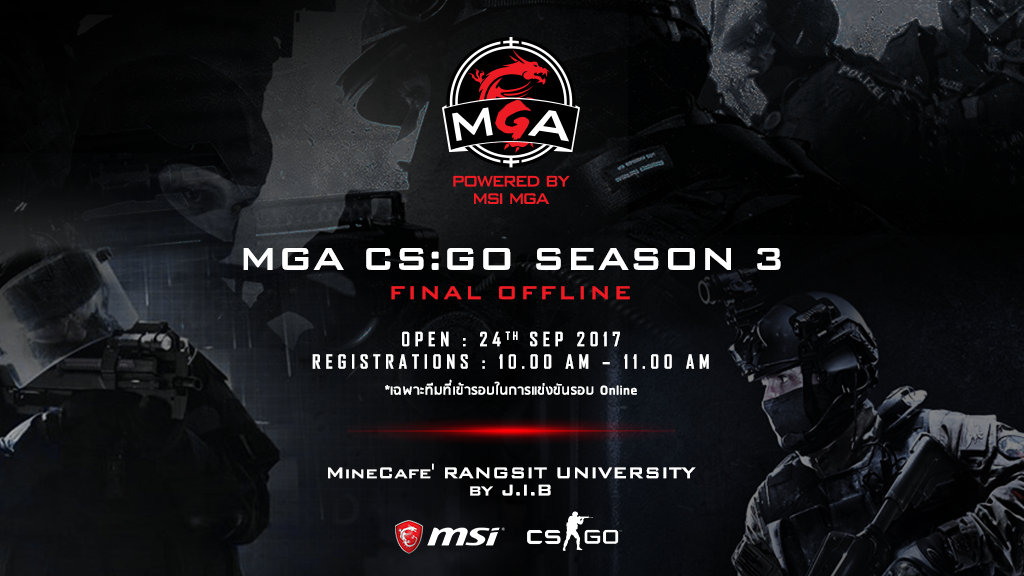 aw pr csgo ภาพบรรยากาศในงาน MGA Thailand Season 3 Final ณ ร้าน MINE Café Rangsit ในวันแรก DAY1 