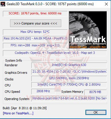 geek3d MSI WE62 7RI Workstation Review