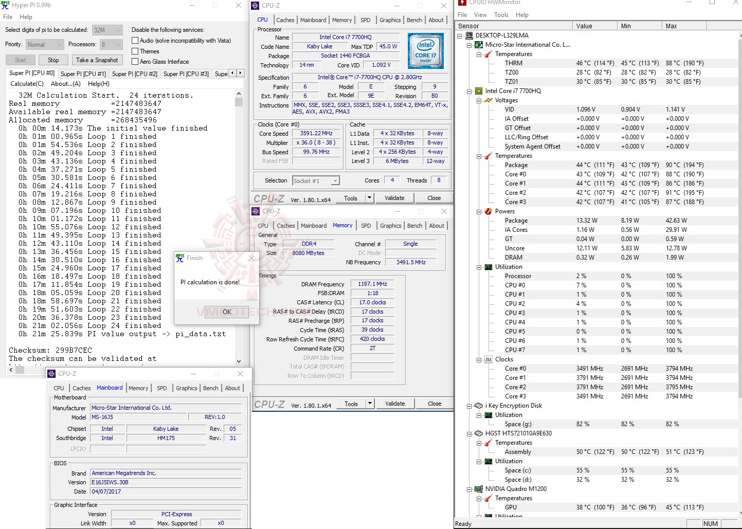 h32 MSI WE62 7RI Workstation Review
