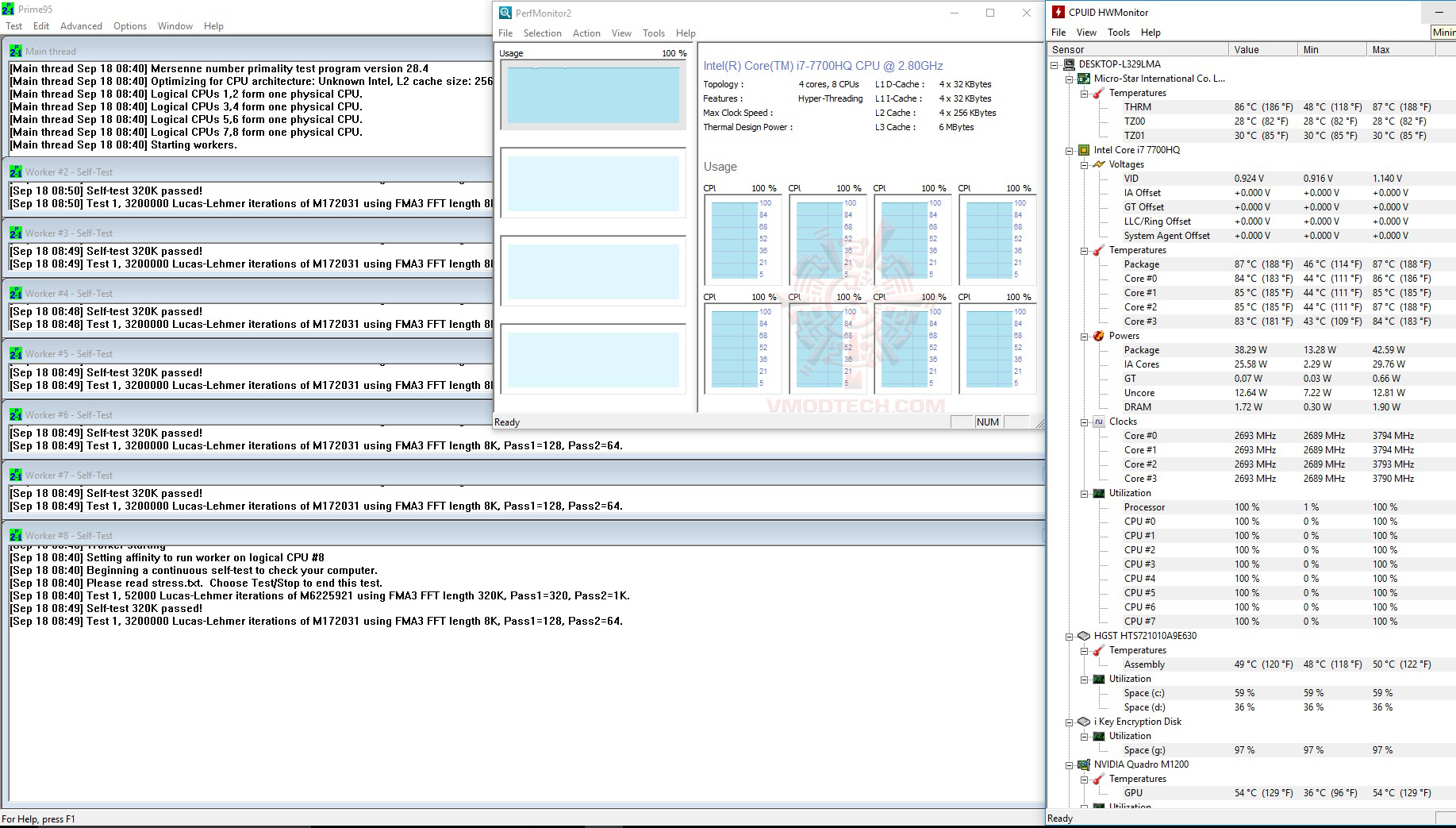 p95 MSI WE62 7RI Workstation Review