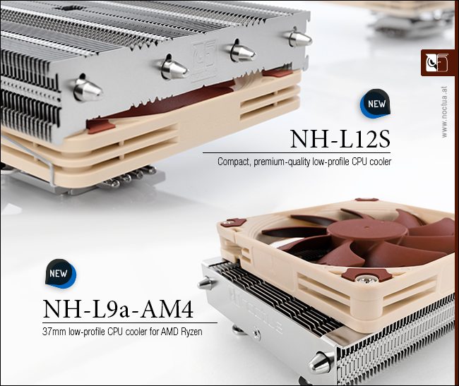 noctua nh l12s nh l9a Noctua เปิดตัวฮีตซิงค์รุ่นใหม่ล่าสุด NH L9A AM4 และ NH L12S รองรับการทำงานซ๊อกเก็ต AM4 แบบ low profile coolers พร้อมทั้งแนะนำฮีตซิงค์รุ่นต่างๆที่ใช้กับ AMD RYZEN 
