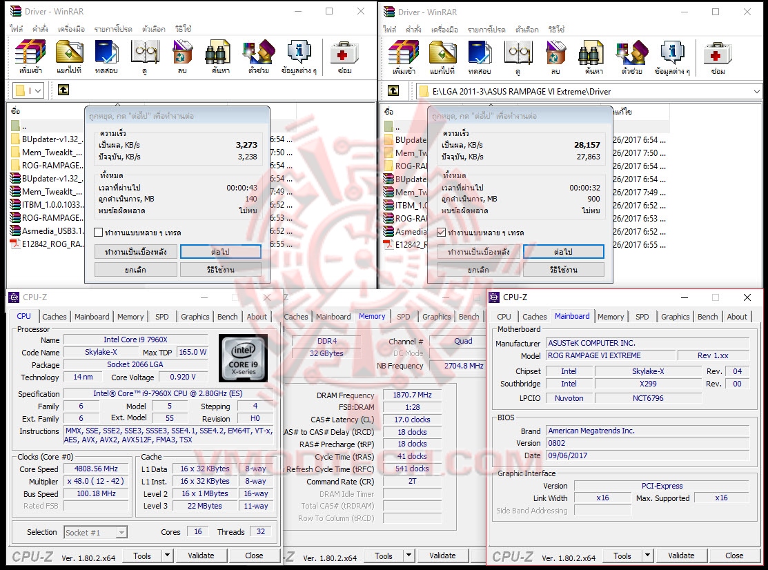 winrar winrar ASUS ROG RAMPAGE VI EXTREME Review