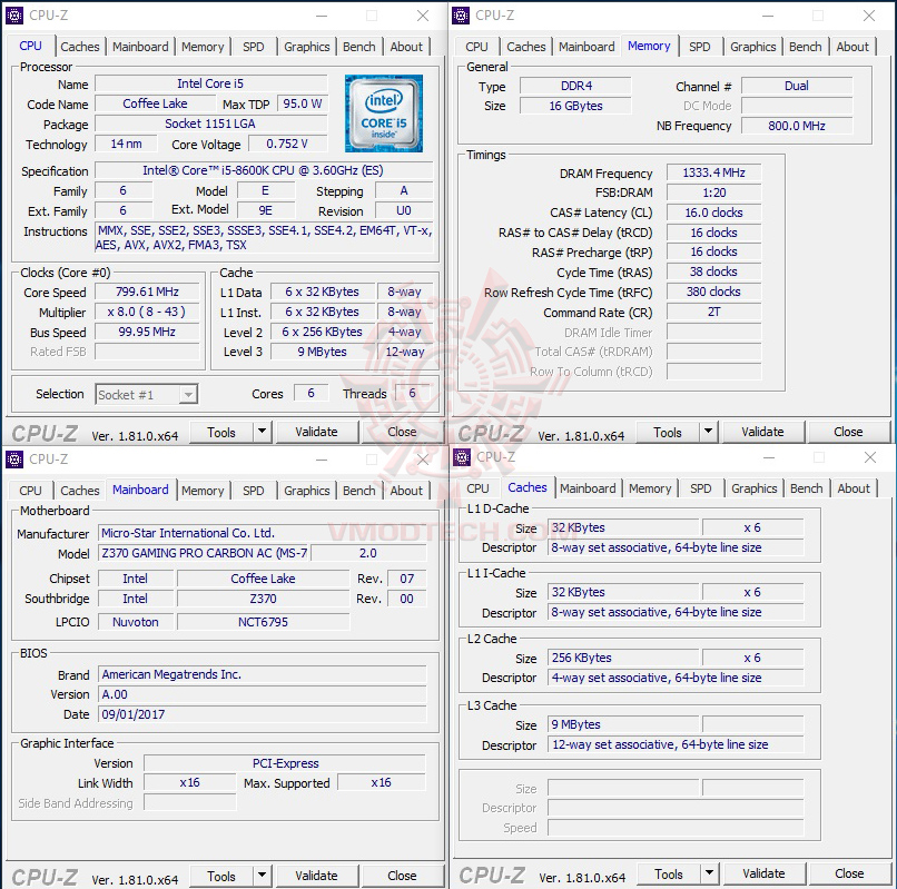 cpuid idle INTEL CORE I5 8600K PROCESSOR REVIEW