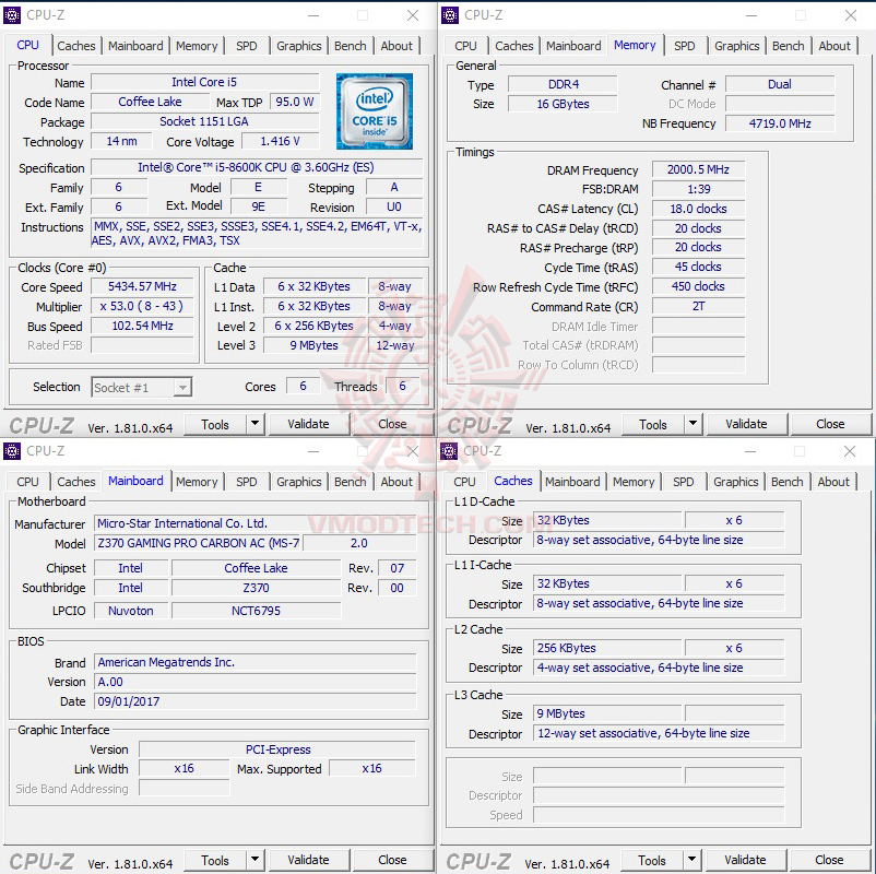 cpuid54 cpuid54 MSI Z370 GAMING PRO CARBON AC REVIEW