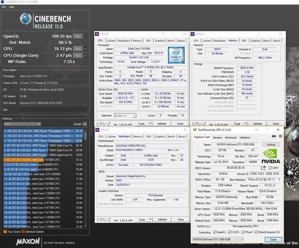 c11 ASUS ROG MAXIMUS X HERO REVIEW