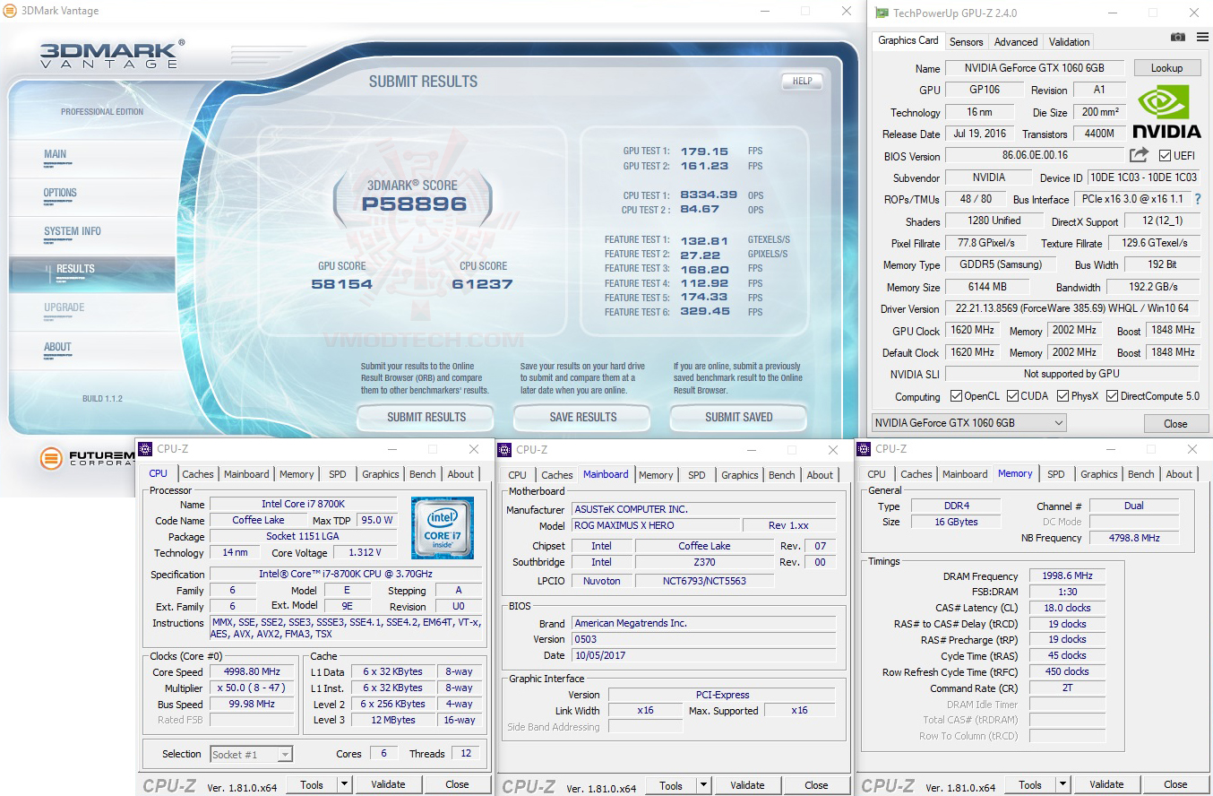 vt ASUS ROG MAXIMUS X HERO REVIEW