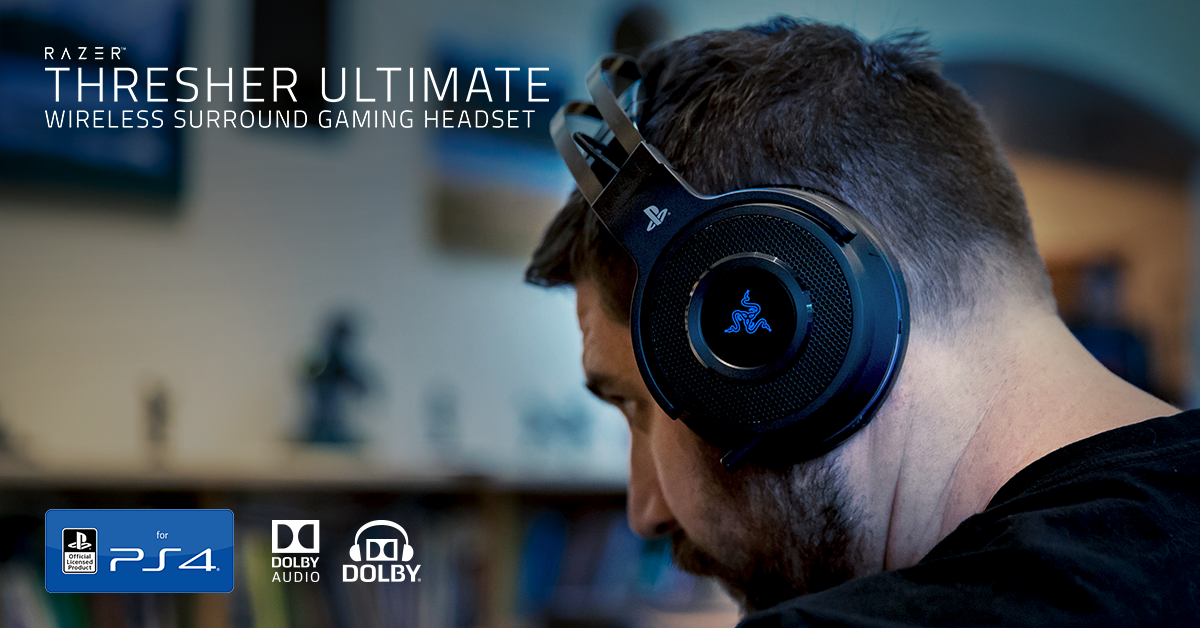 thresher-fb-1200x628-v1_ps4sony thresher fb 1200x628 v1 ps4sony Razer Thresher Ultimate King of Headset Wireless เสนอหูฟังเกมมิ่งเซอร์ราวด์ไร้สายรุ่นใหม่สำหรับชาว Sony PS4 และ PC “ Razer Thresher Ultimate ” และ “ Razer Thresher 7.1 ”