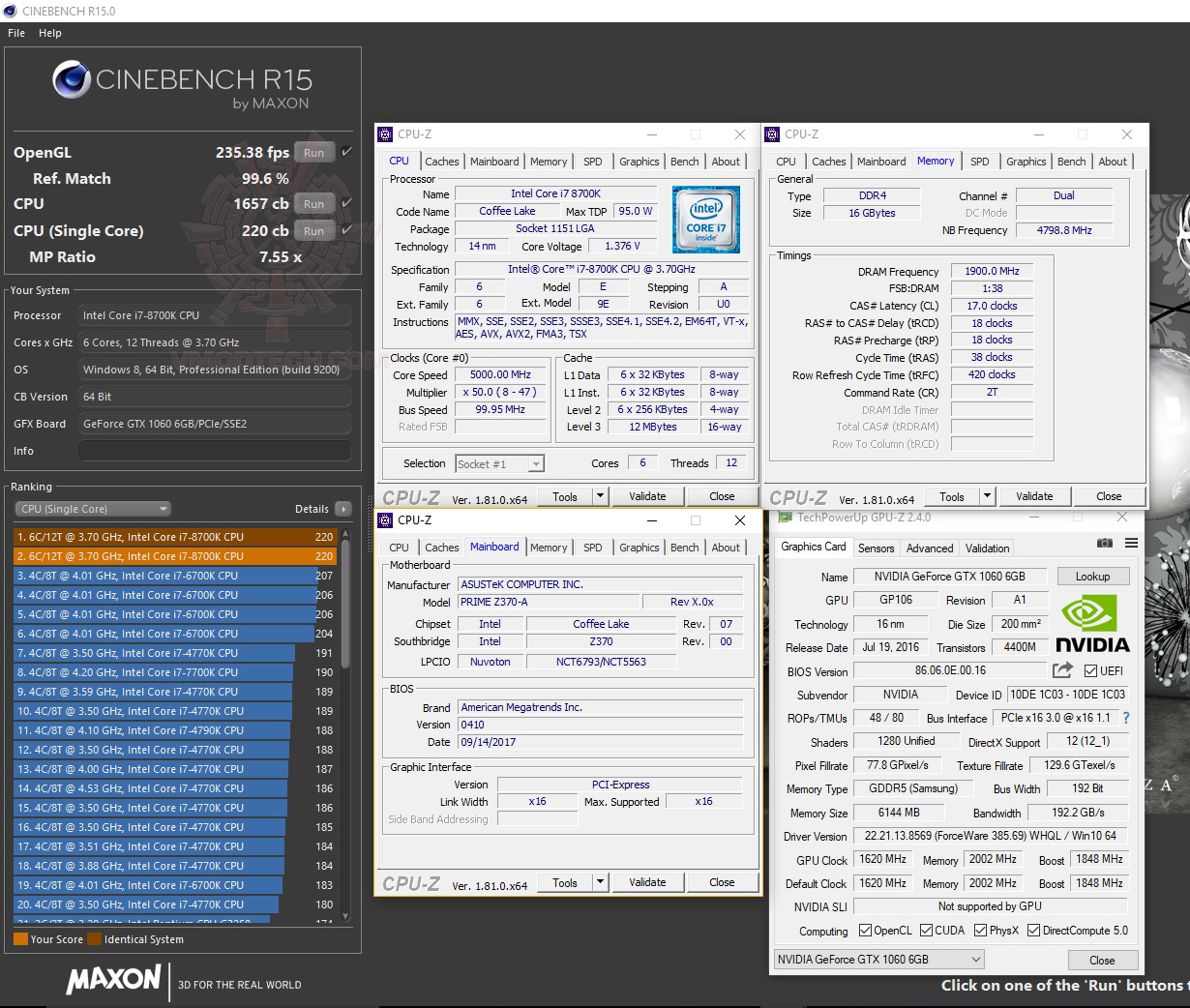 c15 ASUS PRIME Z370 A REVIEW 