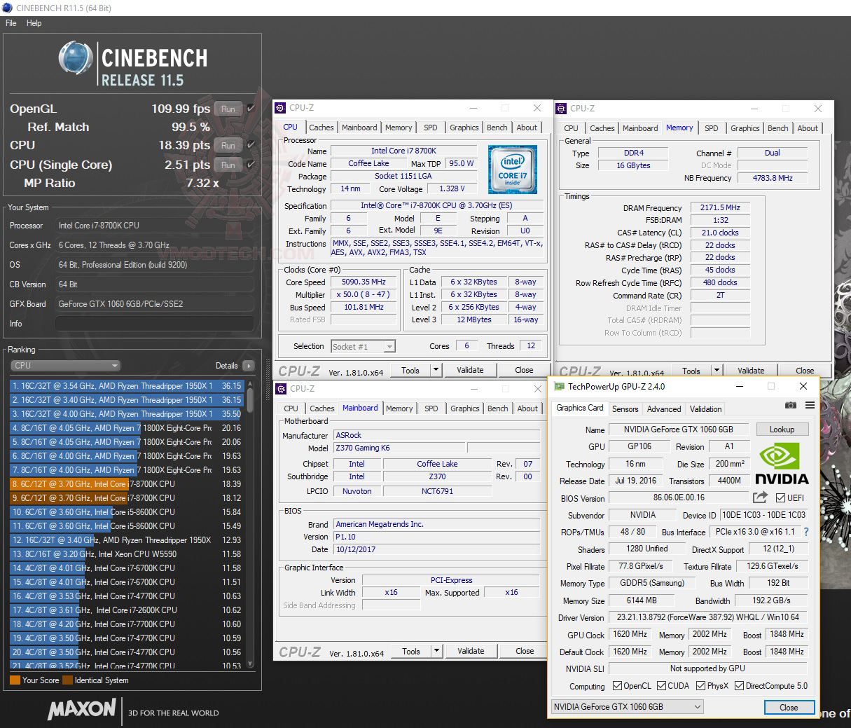 c11 ASRock Fatal1ty Z370 Gaming K6 Review