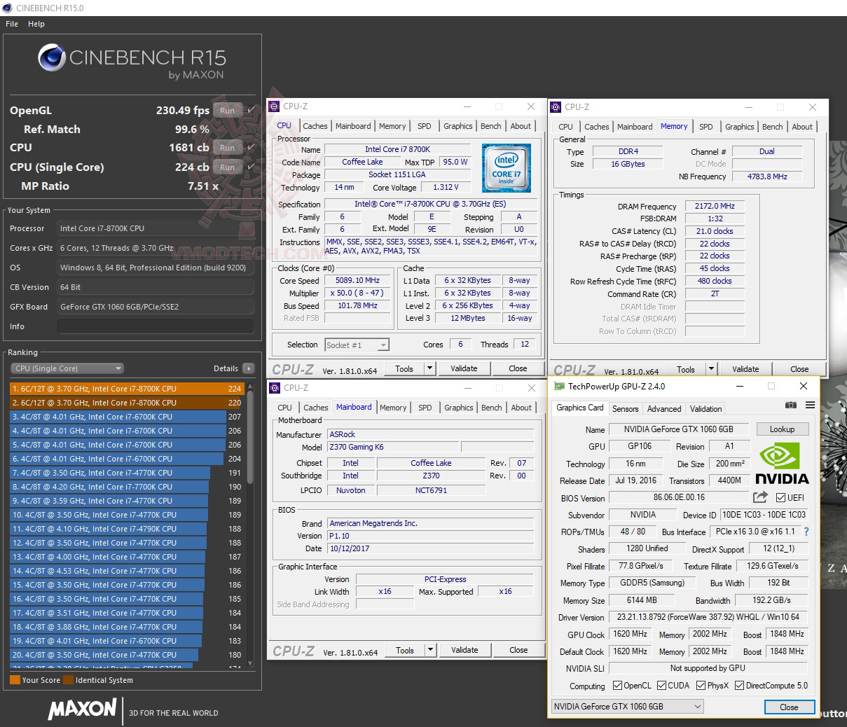 c15 ASRock Fatal1ty Z370 Gaming K6 Review