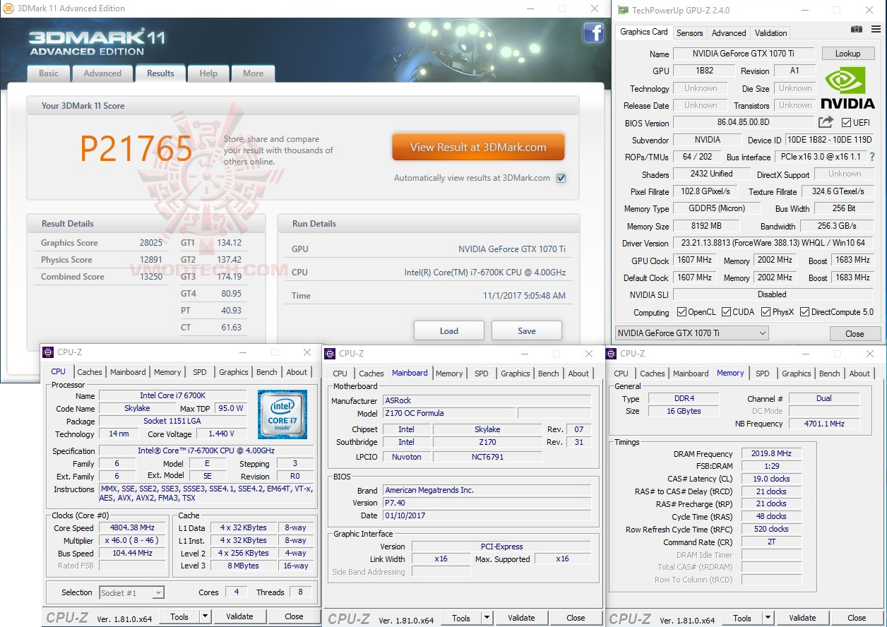 11 GALAX GTX 1070 Ti EX SNPR WHITE REVIEW 