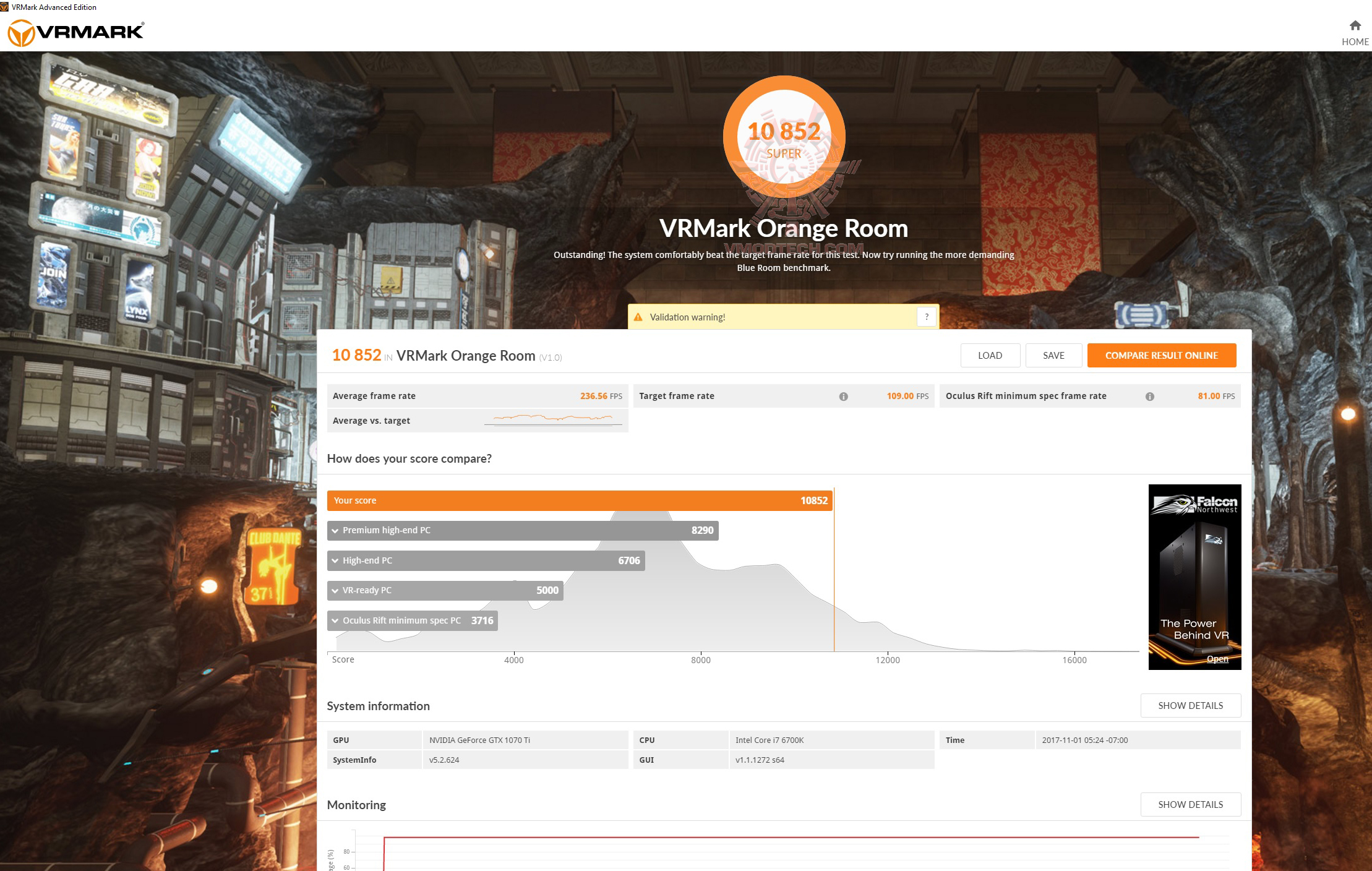 vr o GALAX GTX 1070 Ti EX SNPR WHITE REVIEW 