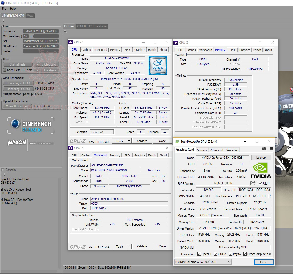 c10 ASUS ROG STRIX Z370 H GAMING REVIEW 