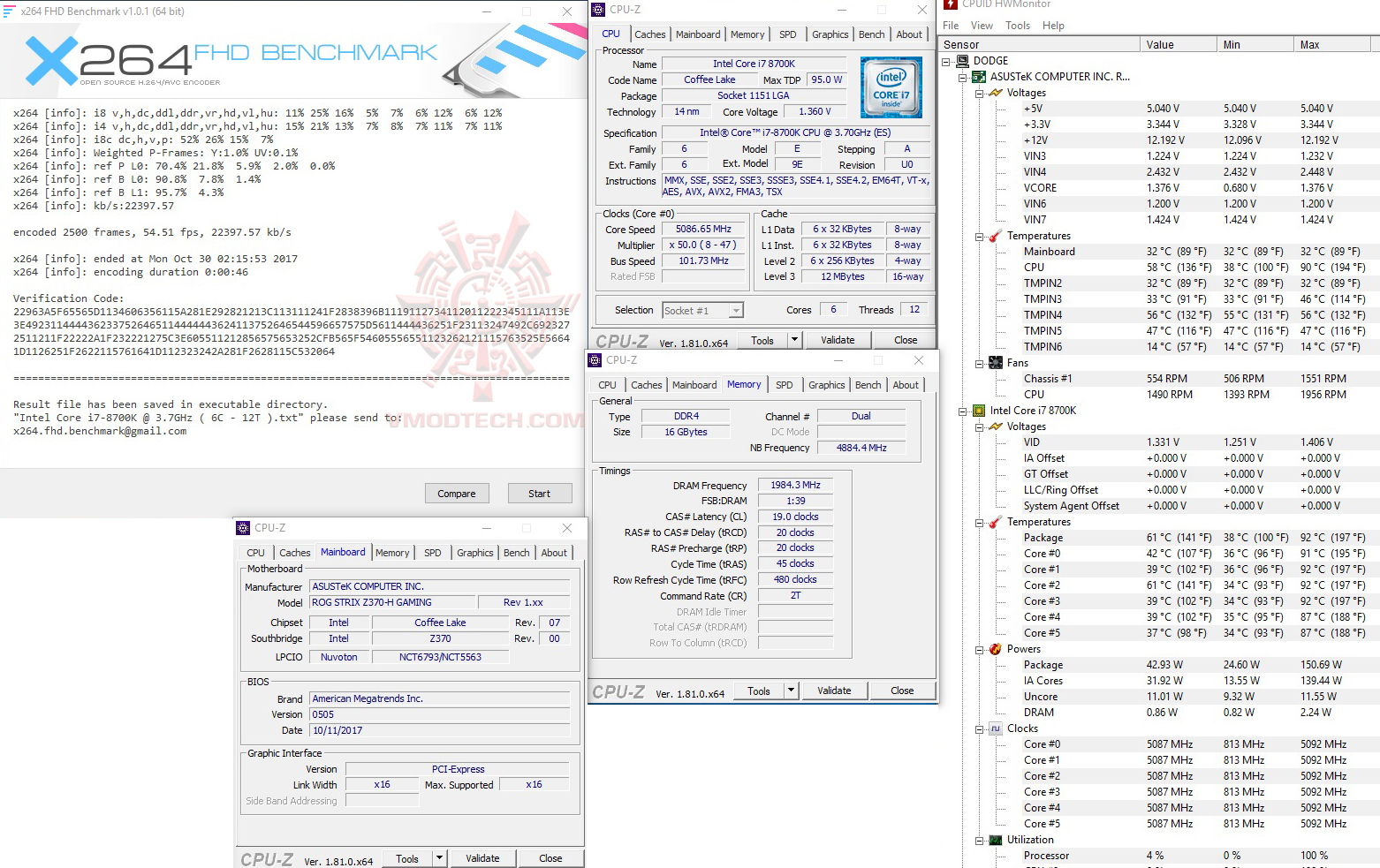 x264 1 ASUS ROG STRIX Z370 H GAMING REVIEW 