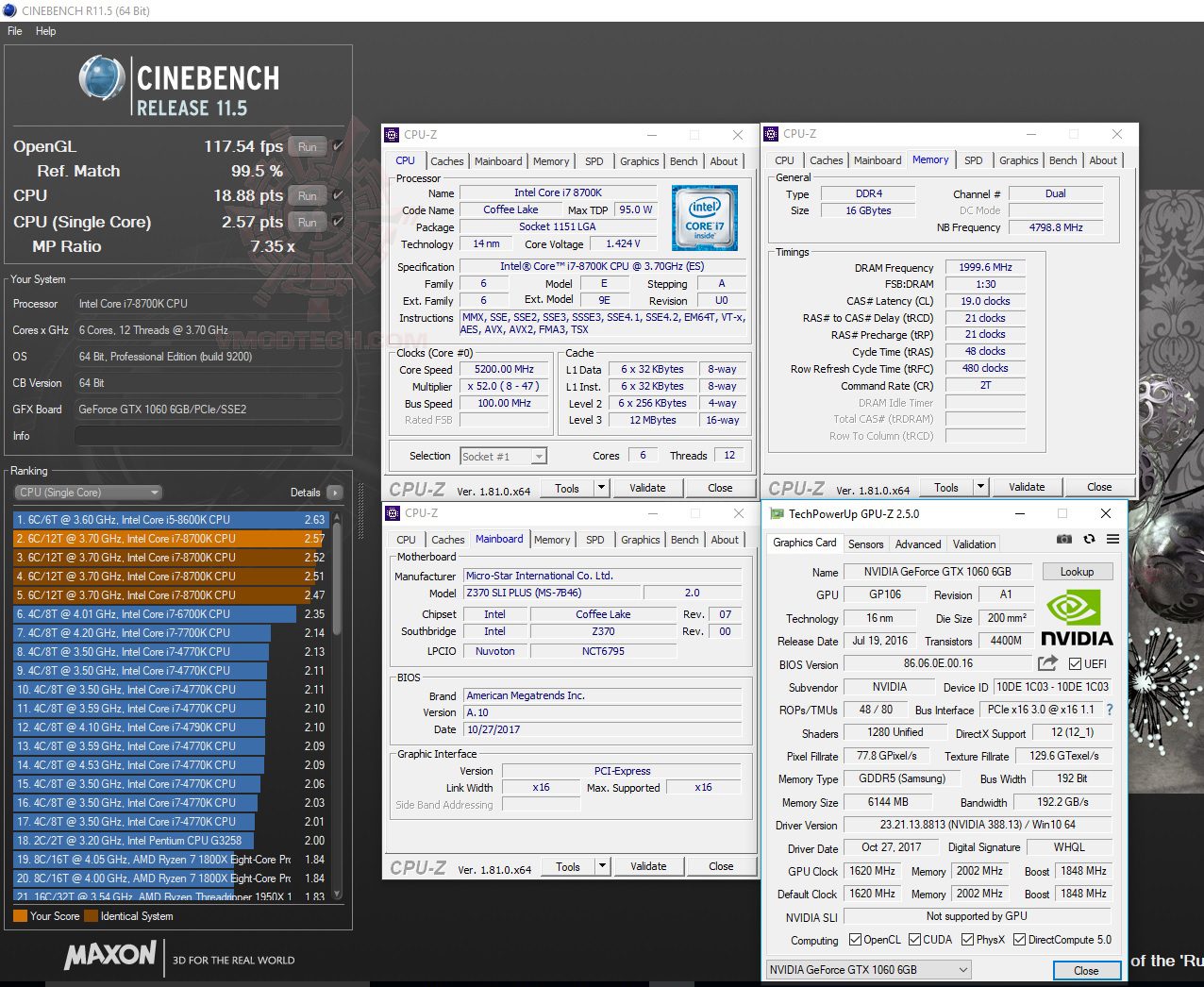 c11 oc MSI Z370 SLI PLUS REVIEW