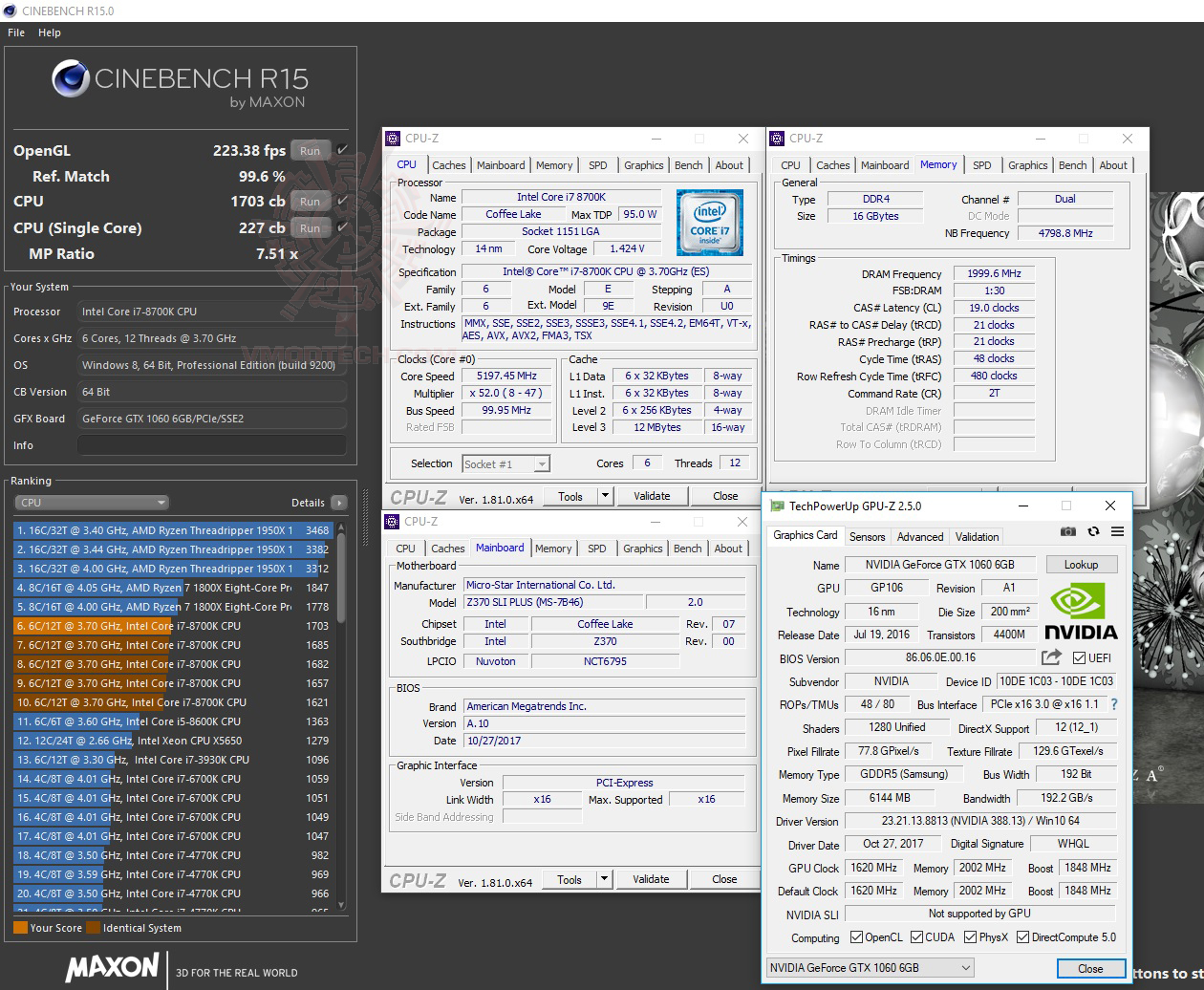 c15 oc MSI Z370 SLI PLUS REVIEW