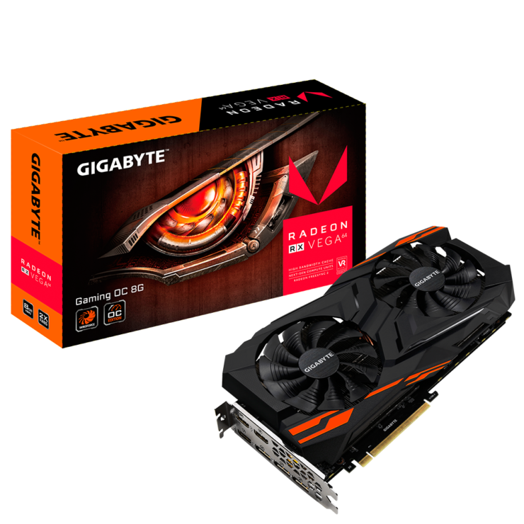 gigabyte radeon rx vega 64 gaming oc 2 740x740 ค่ายแดงเตรียมพร้อมปล่อย AMD Radeon RX Vega 64 และ 56 ในรุ่น Non Ref. พร้อมวางจำหน่ายแล้ว 3แบรนด์ ASUS , Gigabyte และ PowerColor  