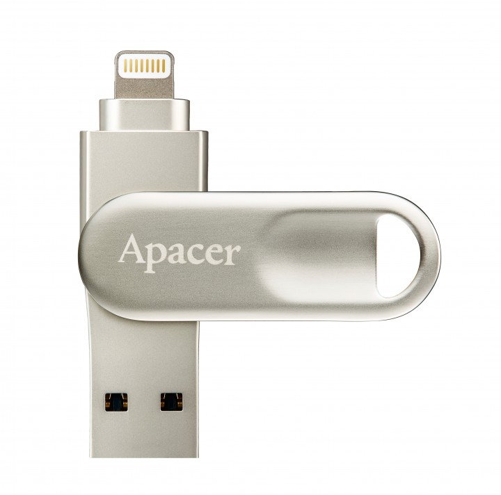 apacer03 04 353 720x712 สองหัวดีกว่าหัวเดียว!! Apacer AH790 แฟลชไดร์ฟ 2 สองมาตรฐาน Lightning และ USB 3.1 สำหรับ iPhone / iPad : ขยายพื้นที่จัดเก็บให้ Apple Devices ง่ายๆ