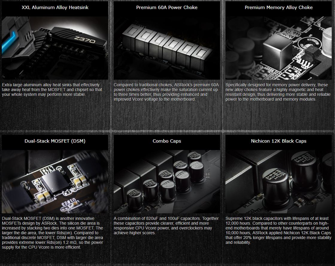 super-alloy super alloy ASRock Z370 Extreme4 เมนบอร์ดประสิทธิภาพสำหรับงานมืออาชีพและคอเกม