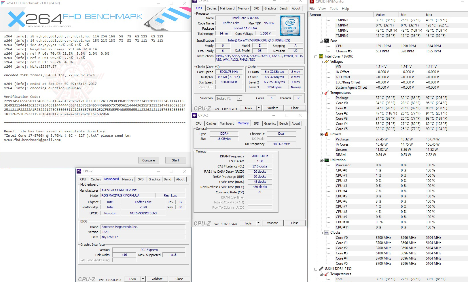 x264 1 ASUS ROG MAXIMUS X FORMULA REVIEW