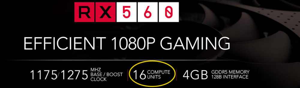 untitled AMD ชี้แจงแล้วขอโทษที่ทำให้เข้าใจผิด โดยสเปควางจำหน่ายมีสองรุ่นคือ RX 560 และ RX 560D ทั้งสองรุ่นที่มีจำนวนคอร์ 896 SP และ 1024 SP นั่นเอง 
