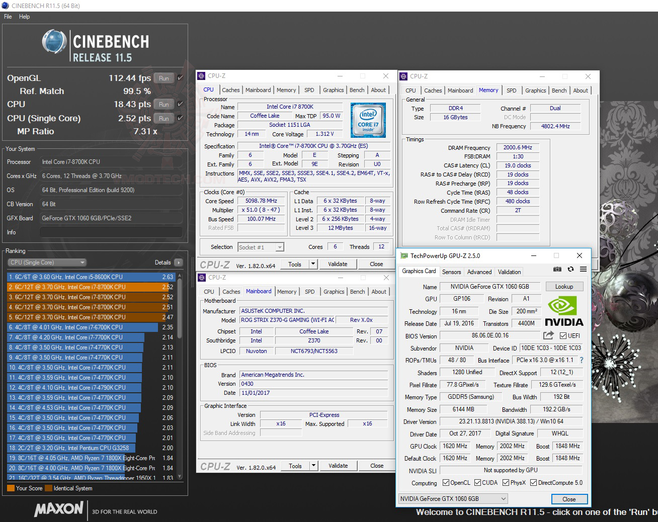 c115 ASUS ROG STRIX Z370 G GAMING (WI FI AC) REVIEW