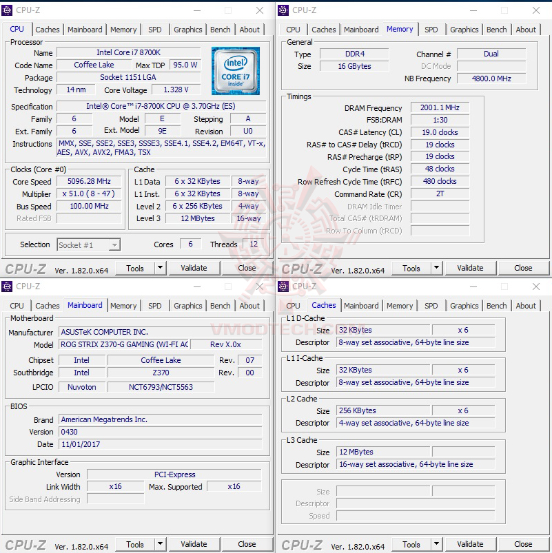 cpuid ASUS ROG STRIX Z370 G GAMING (WI FI AC) REVIEW