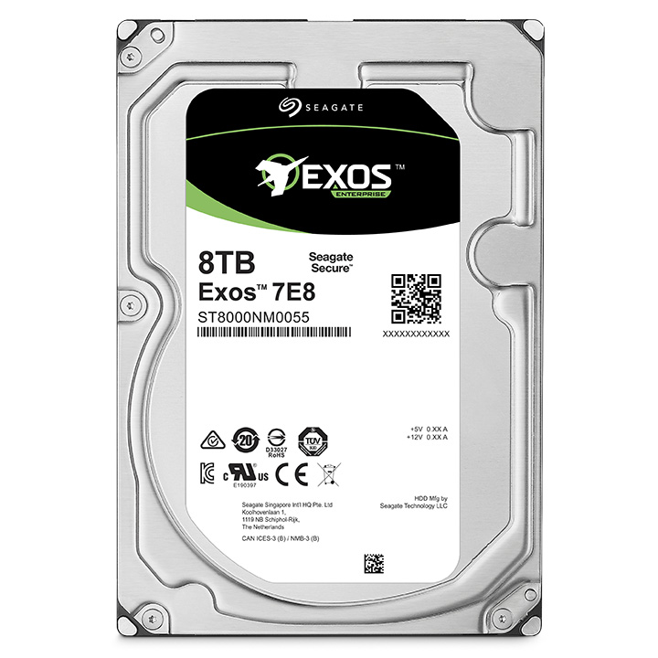 exos 7e8 mp  8tb nm0055 front lo res Seagate Exos X   Exos E Enterprise and Nytro Enterprise SSDs  