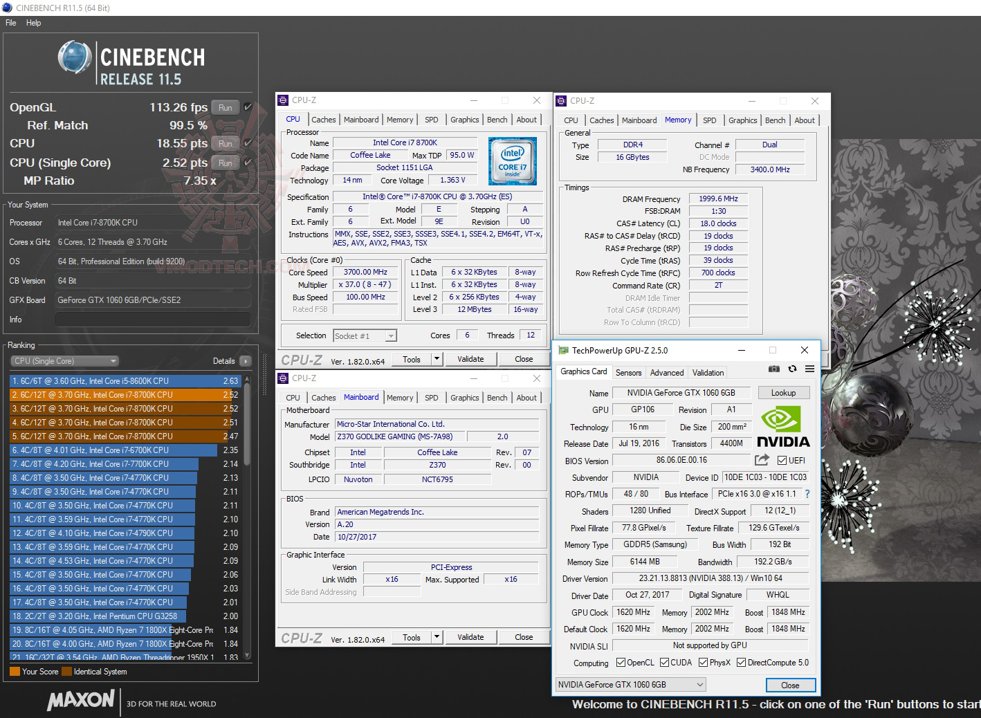 c11 MSI Z370 GODLIKE GAMING REVIEW