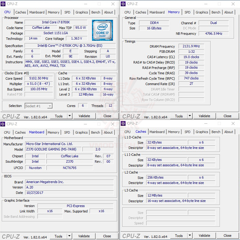 cpuid 4266 MSI Z370 GODLIKE GAMING REVIEW