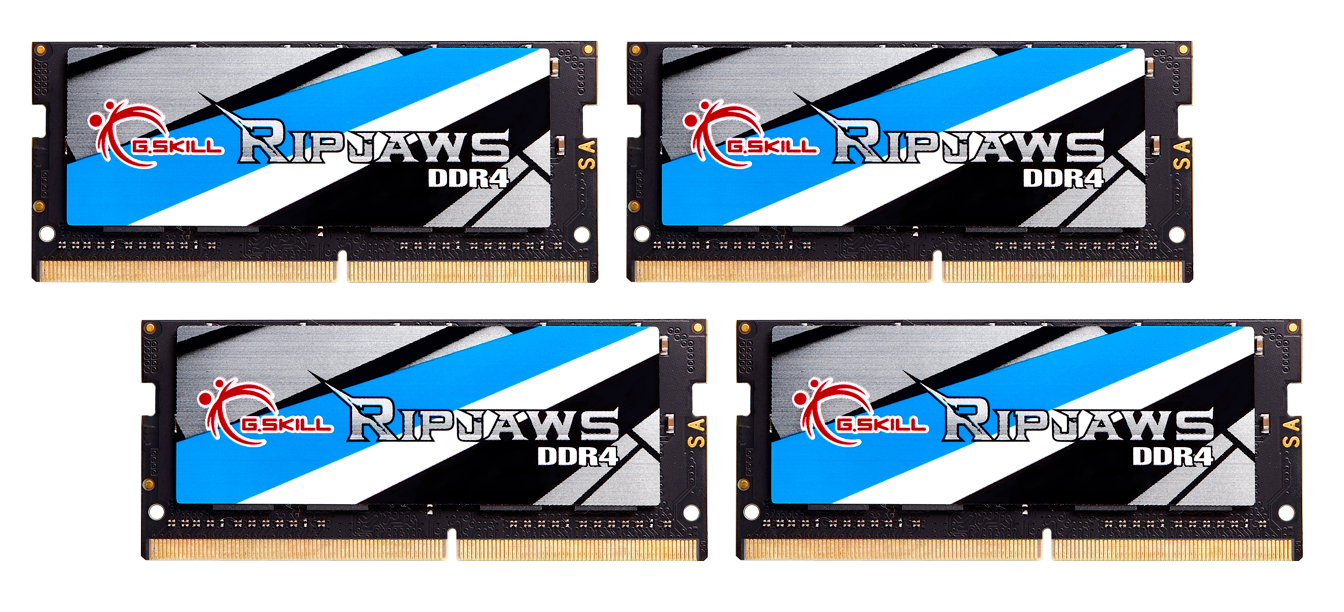 product image G.SKILL เปิดตัวแรมที่แรงเร็วที่สุดในโลก G.SKILL SO DIMM DDR4 3466MHz CL17 17 17 37 1.35V 64GB (4x16GB) 