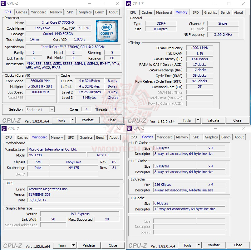 cpuid cpuid MSI GP72MVR 7RFX LEOPARD PRO REVIEW
