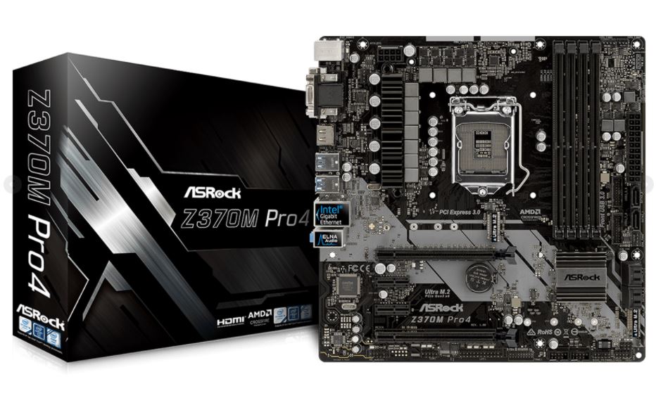 asrock-z370m-pro4-1 asrock z370m pro4 1 ASRock Z370M Pro4 เมนบอร์ดขนาดเล็ก สเปกคอเกม ครบทุกความบันเทิง