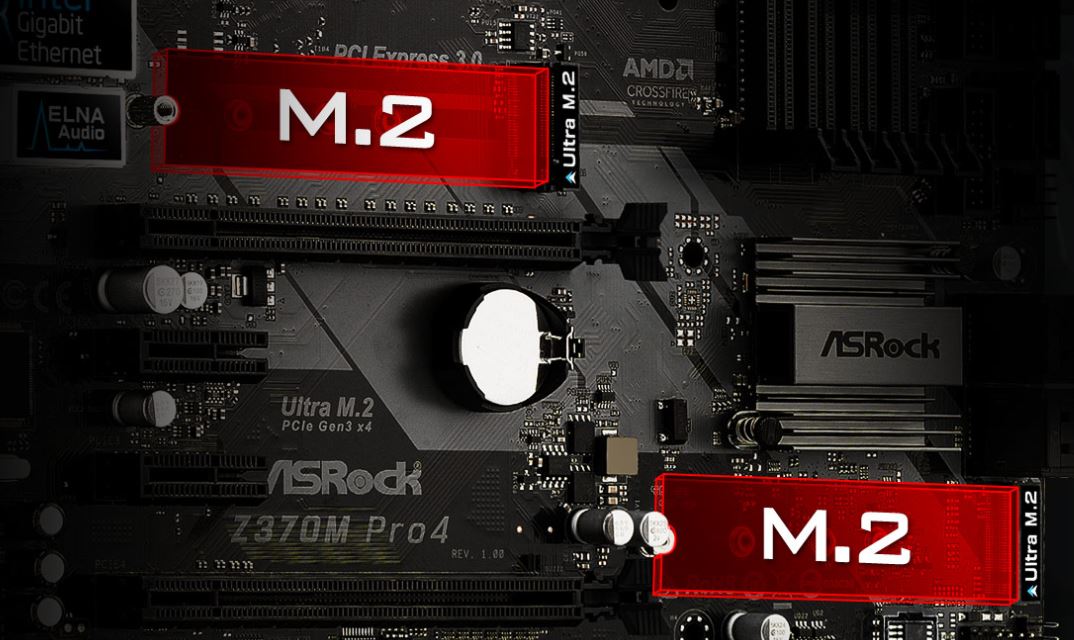 asrock-z370m-pro4-4 asrock z370m pro4 4 ASRock Z370M Pro4 เมนบอร์ดขนาดเล็ก สเปกคอเกม ครบทุกความบันเทิง