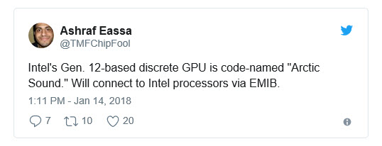 2018 01 15 23 30 41 Intel ซุ่มผลิต GPUs รุ่นใหม่ล่าสุดใน Gen 12 และ 13 ในรหัสโค๊ดเนม Arctic Sound และ Jupiter Sound 