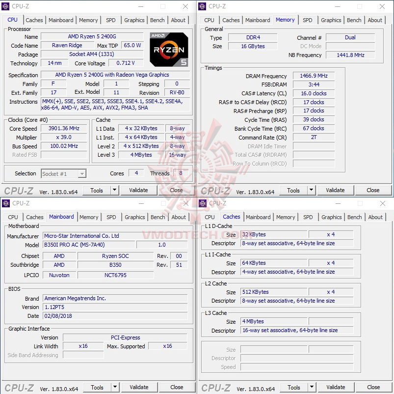 cpuid max AMD RYZEN 5 2400G RAVEN RIDGE PROCESSOR REVIEW