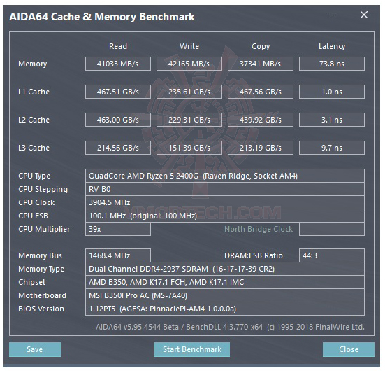 mem AMD RYZEN 5 2400G RAVEN RIDGE PROCESSOR REVIEW