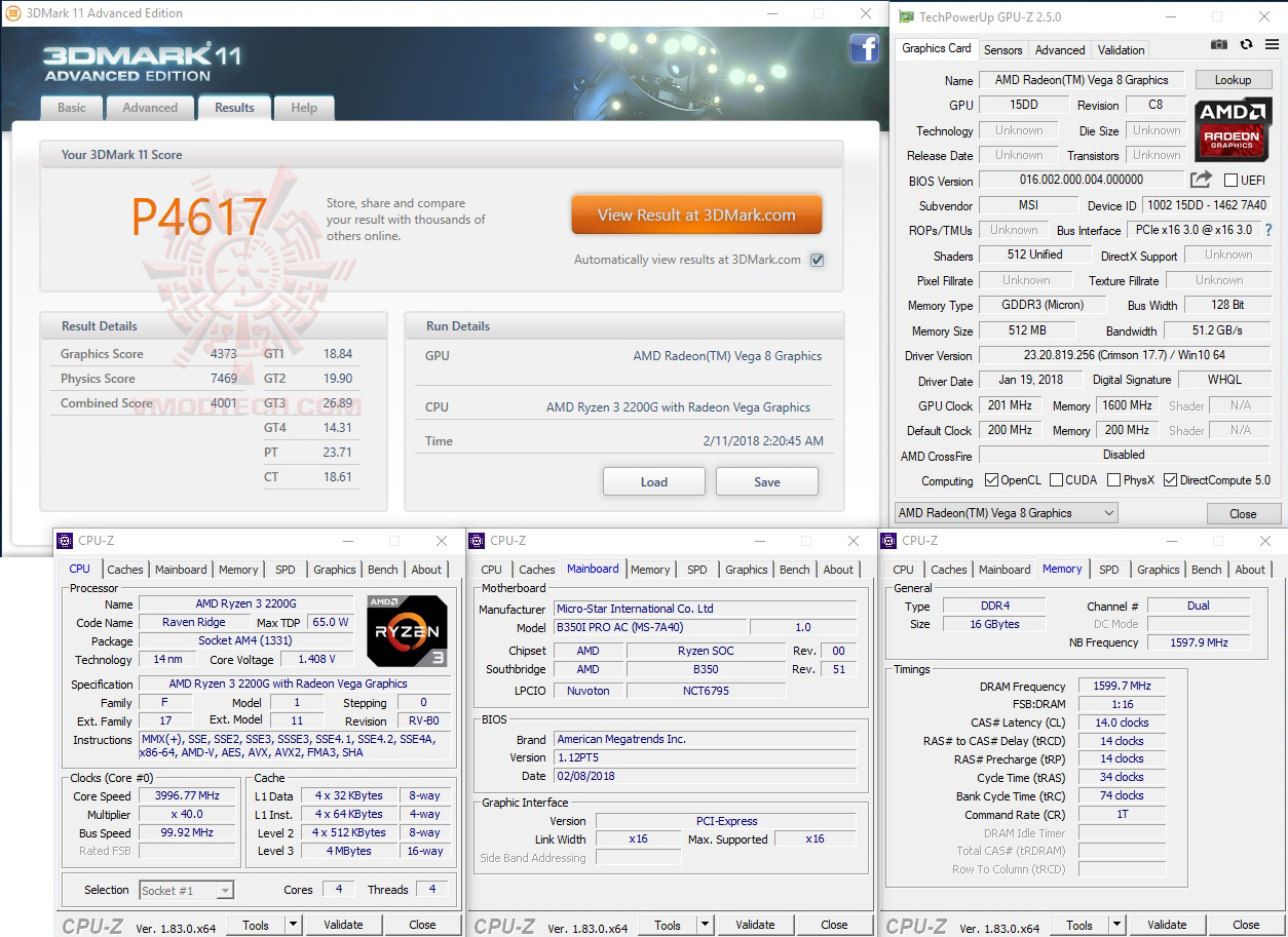 11 oc AMD RYZEN 3 2200G RAVEN RIDGE PROCESSOR REVIEW