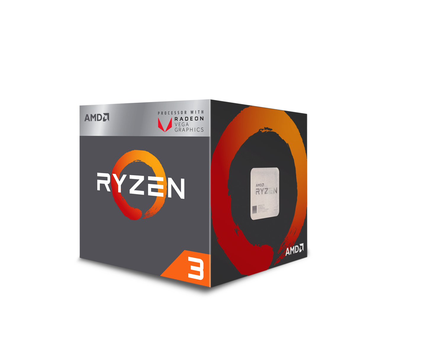 1771240 a ryzen3 3vega 3d lft facing ครั้งแรกของ AMD Ryzen Desktop APUs กับกราฟิกที่ทรงพลังที่สุดในโลกบนเดสก์ท็อปโปรเซสเซอร์1 พร้อมวางจำหน่ายทั่วโลกแล้ววันนี้