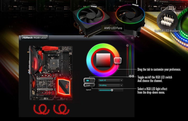 rgb 720x462 ASRock Fatal1ty X370 Professional Gaming เสริมแกร่งให้เกมเมอร์และโอเวอร์คล็อก สำหรับ AMD Ryzen