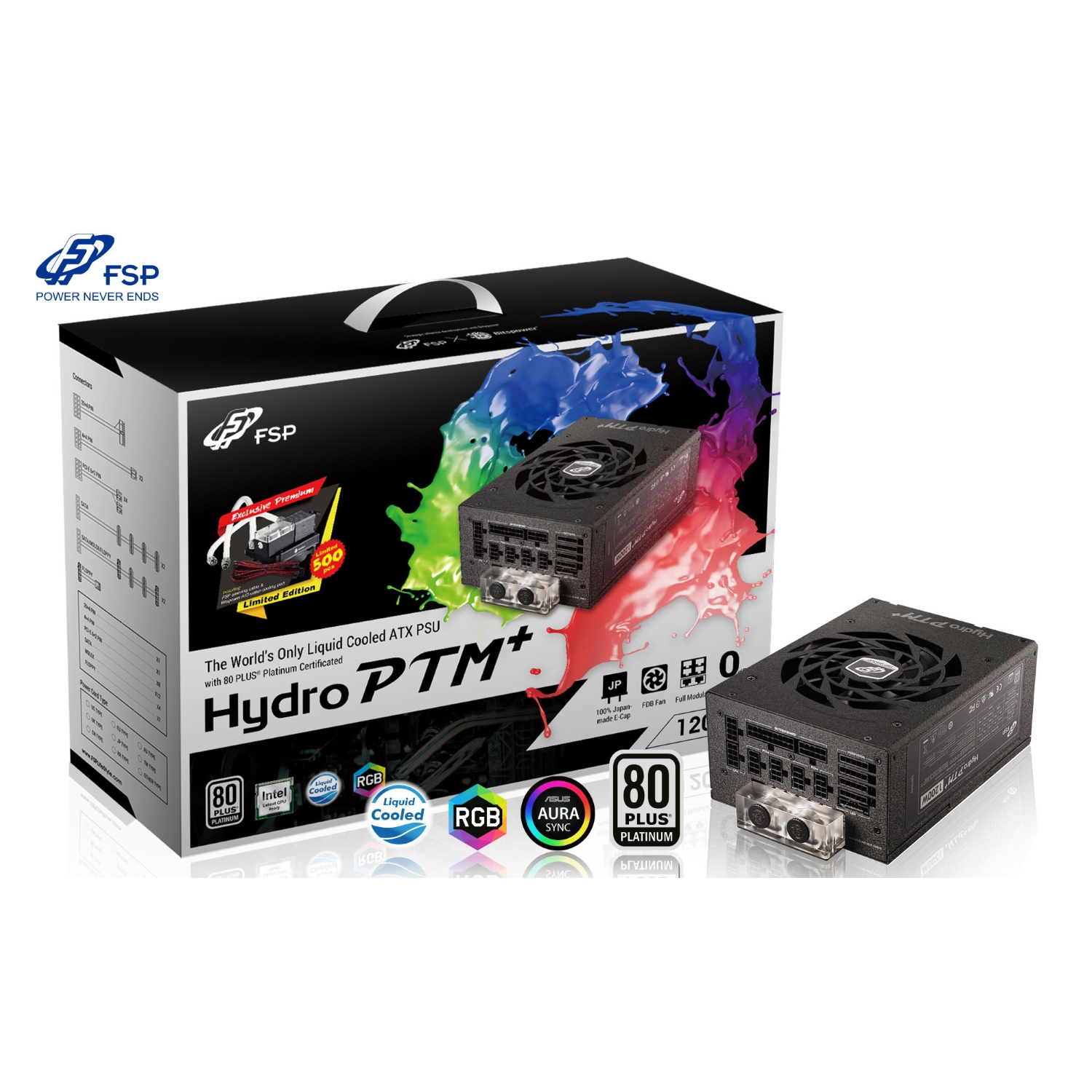 hydro_ptm__1200w_01 hydro ptm 1200w 01 Hydro PTM พาวเวอร์ซัพพลาย 1200 วัตต์ จาก FSP ที่มาพร้อมกับระบบระบายความร้อนด้วยน้ำจาก Bitspower