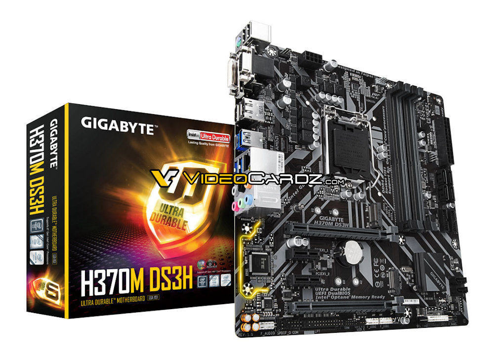 gigabyte-h370m-ds3h-1000x727 gigabyte h370m ds3h 1000x727 รูปเมนบอร์ด GIGABYTE รุ่นใหม่ล่าสุด GIGABYTE H370 และ H310 ทั้งหมด 5รุ่นที่พร้อมเปิดตัวในเร็วๆนี้