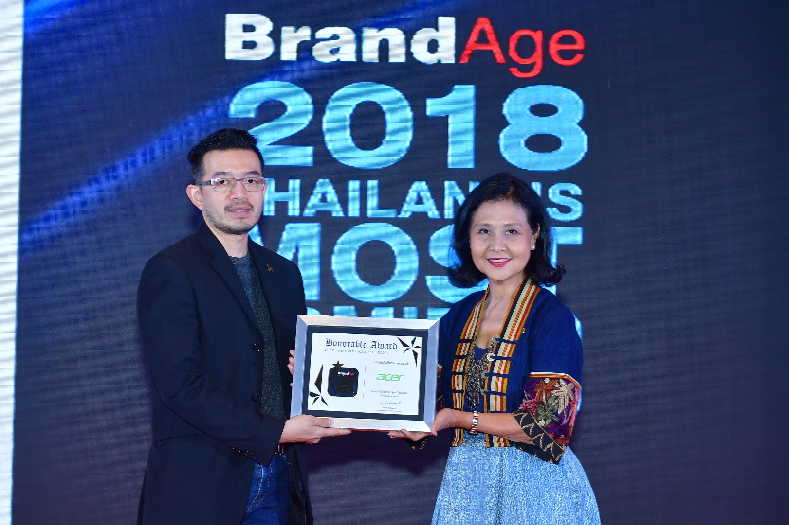 เอเซอร์ ตอกย้ำแบรนด์ที่ได้รับความไว้วางใจจากผู้บริโภค คว้ารางวัล “Thailand’s Most Admired Brand 2018” ติดต่อกันเป็นปีที่ 8