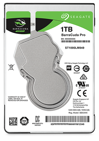 Seagate BarraCuda Pro รุ่นใหม่!! ขนาด 2.5 นิ้ว ความจุ 1 TB ขนาดเล็กและบางที่สุดในโลก